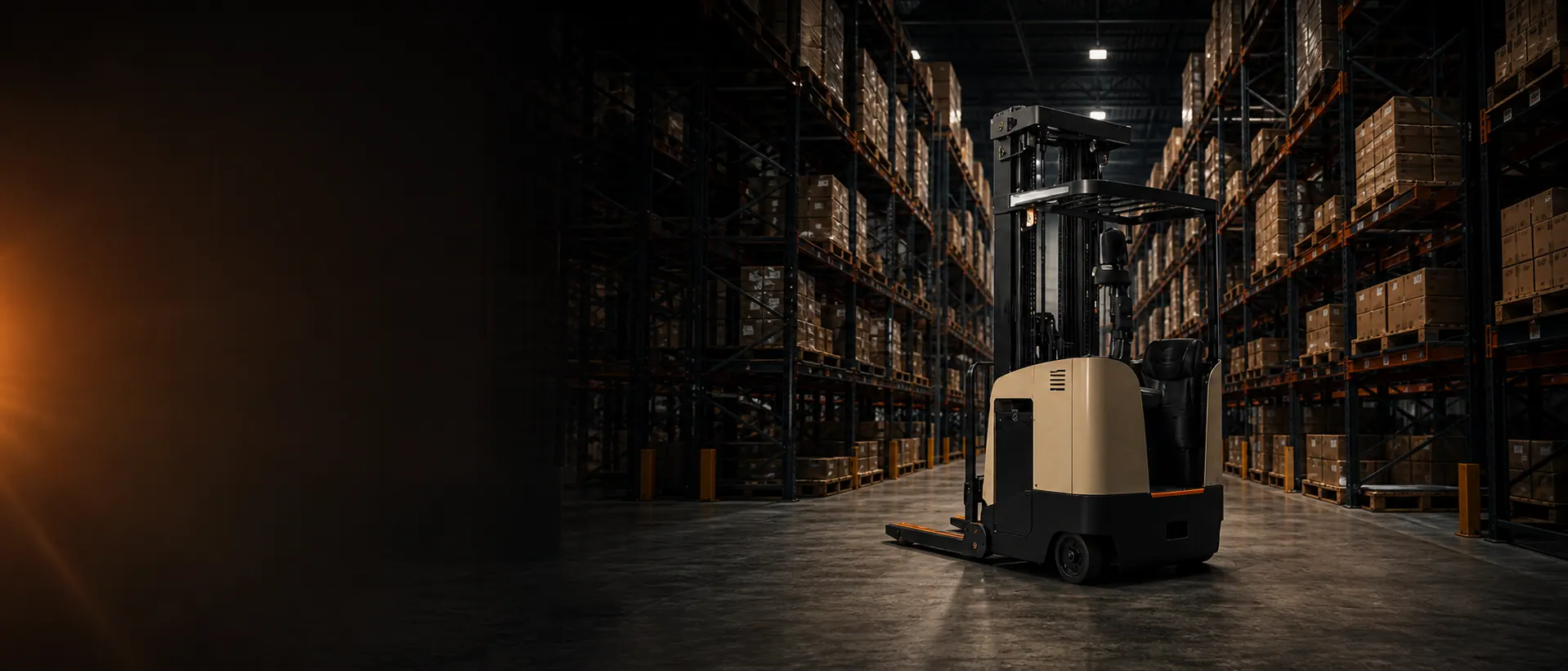 Access equipment and facility solutions inside a modern warehouse